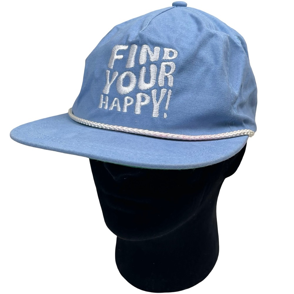 Imperial Find Your Happy Dad Hat Men Light Blue Rope Snapback Embroidered Glf